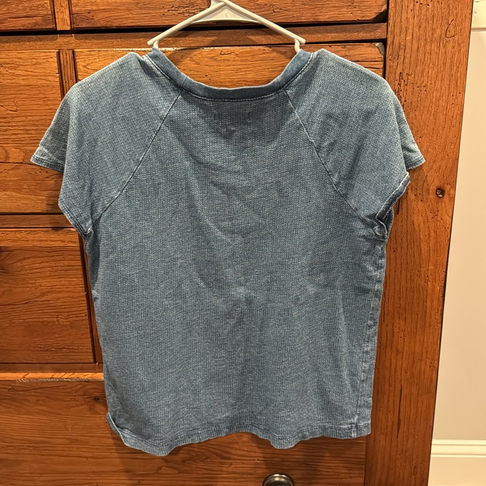 Madewell Blue with white specks Short Sleeve shirt size small - Picture 3 of 3
